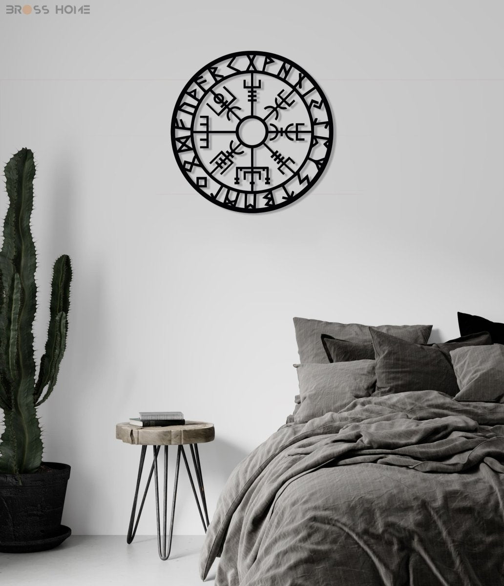 Vegvisir Metal Wall Art - BrossHome Metal Wall Art