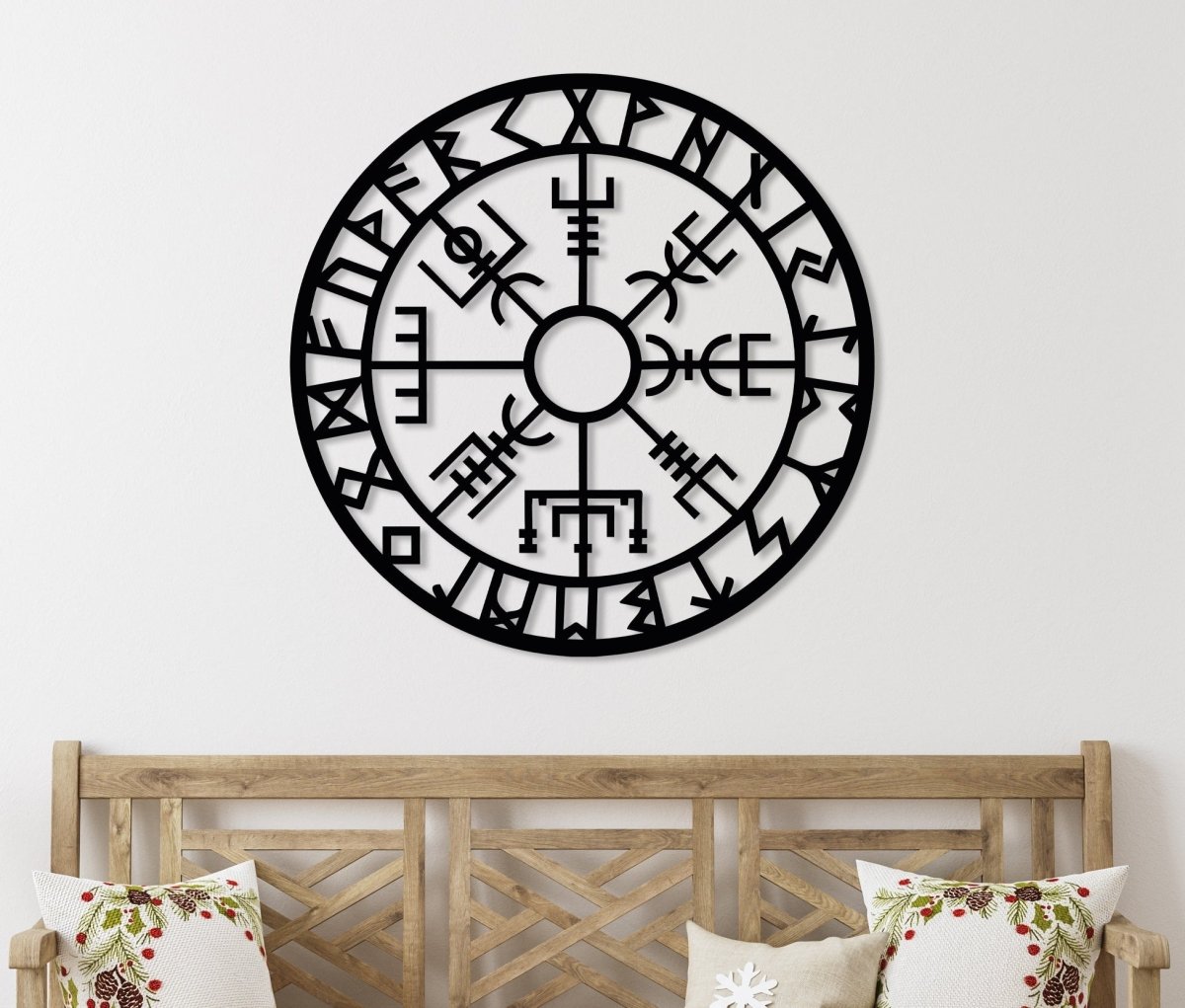 Vegvisir Metal Wall Art - BrossHome Metal Wall Art