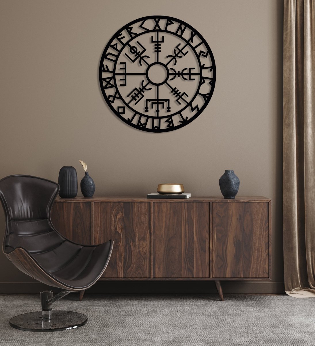 Vegvisir Metal Wall Art - BrossHome Metal Wall Art
