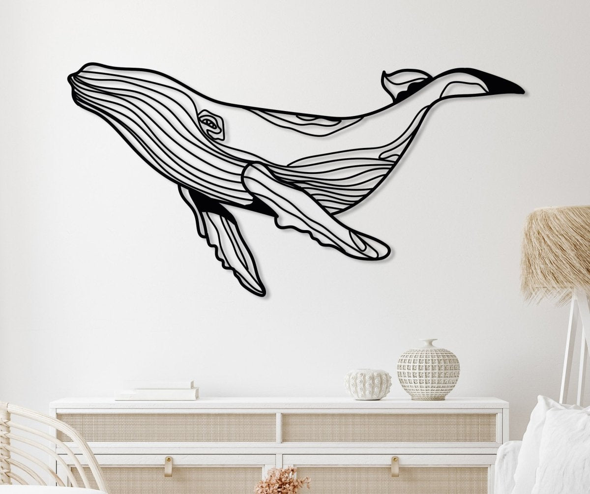 Whale Metal Wall Art - BrossHome Metal Wall Art
