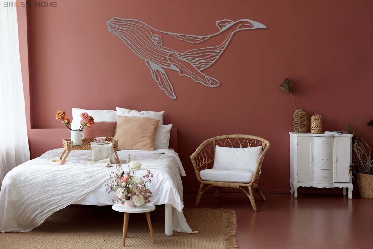 Whale Metal Wall Art - BrossHome Metal Wall Art