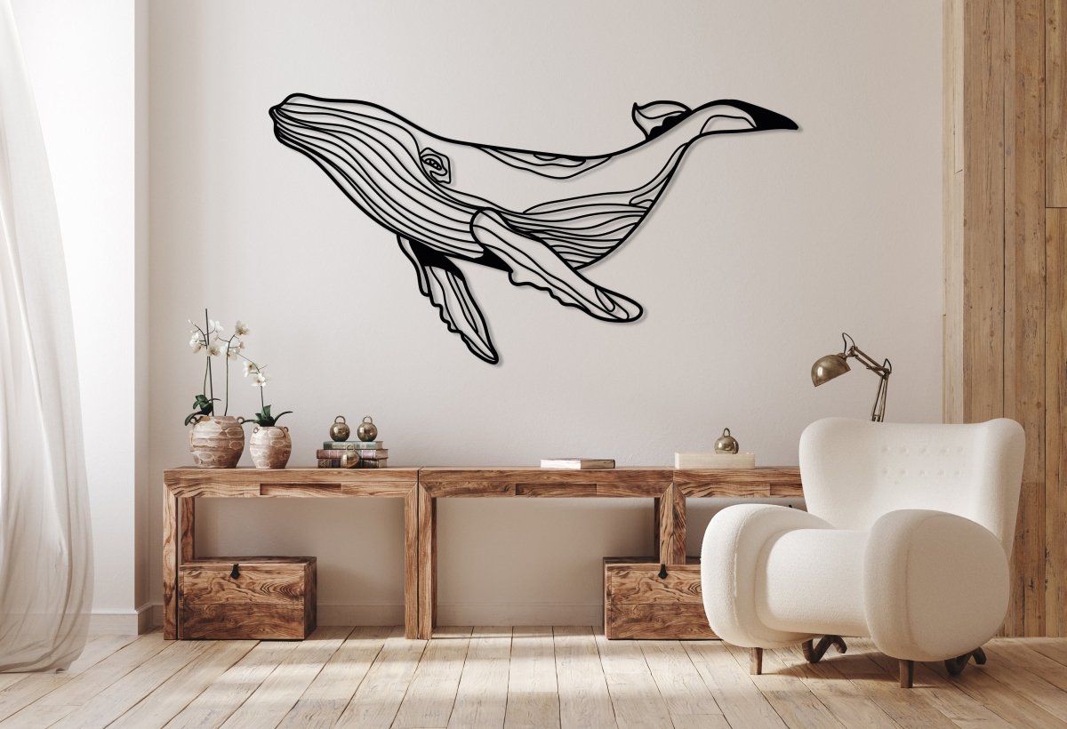 Whale Metal Wall Art - BrossHome Metal Wall Art