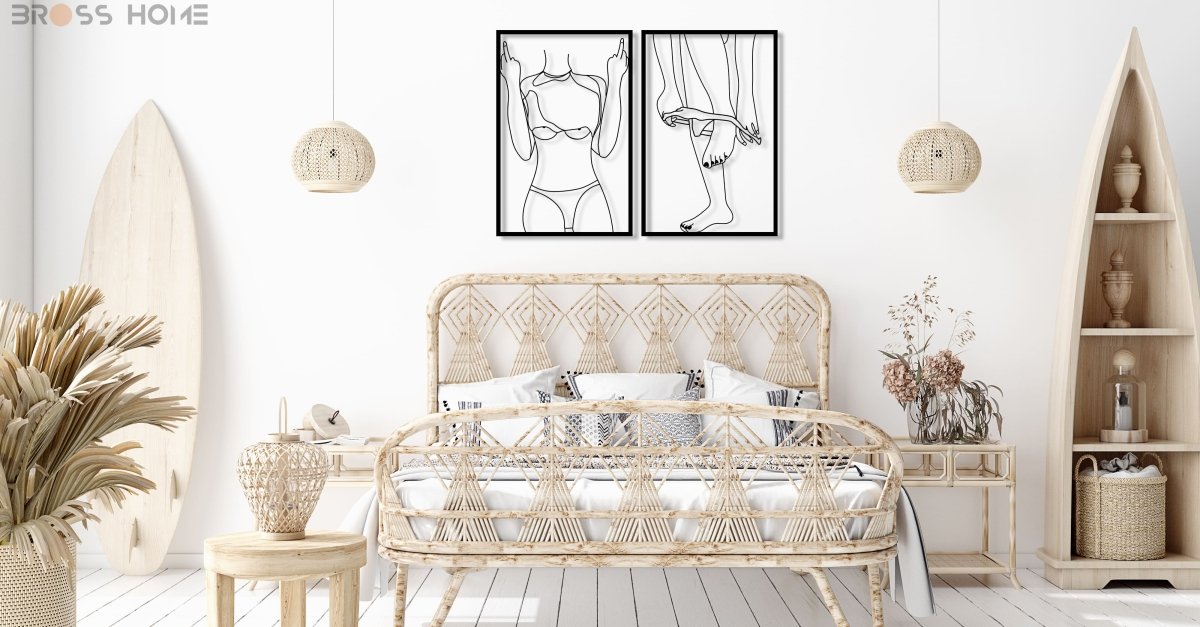 Woman Body Figure Metal Wall Art - BrossHome Metal Wall Art