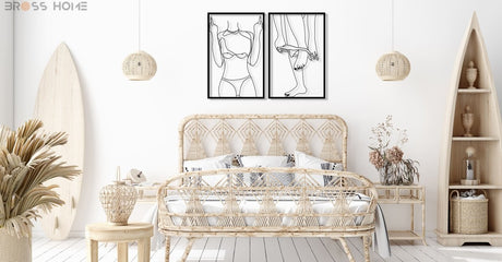 Woman Body Figure Metal Wall Art - BrossHome Metal Wall Art