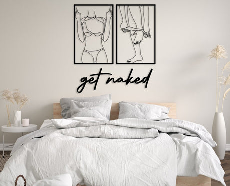 Woman Body Figure Metal Wall Art - BrossHome Metal Wall Art