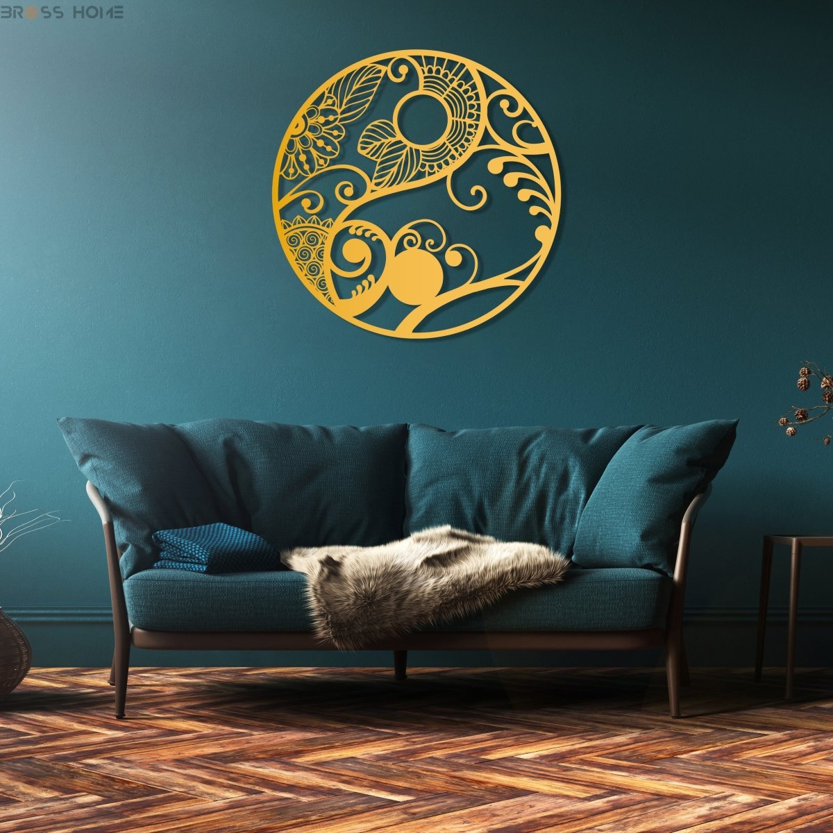 Yin Yang Metal Wall Art - BrossHome Metal Wall Art