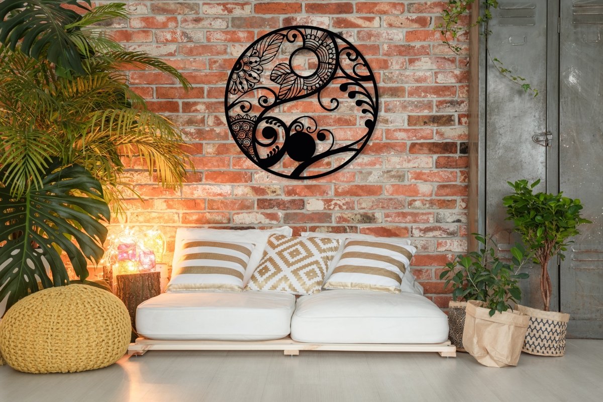Yin Yang Metal Wall Art - BrossHome Metal Wall Art