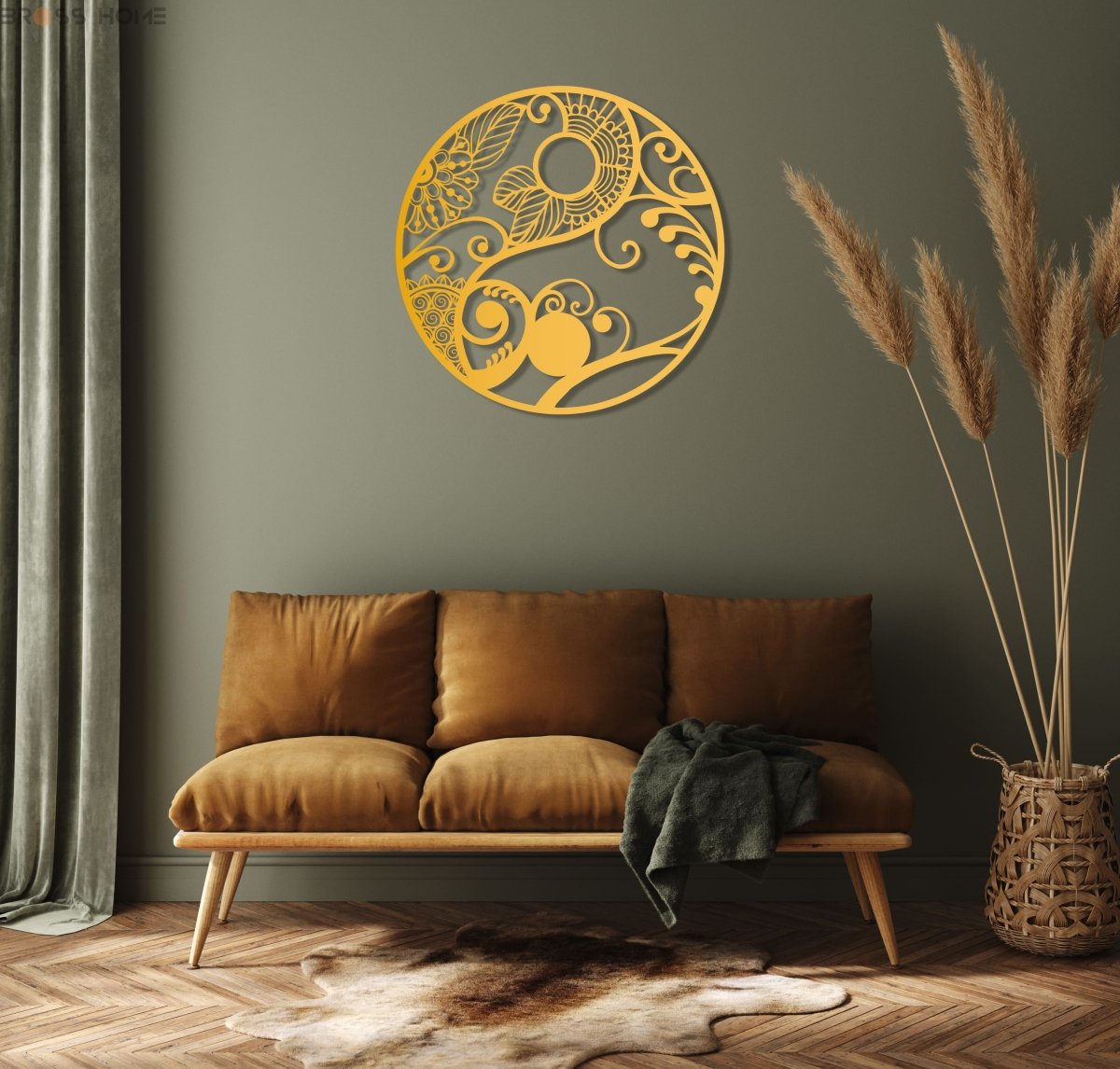 Yin Yang Metal Wall Art - BrossHome Metal Wall Art