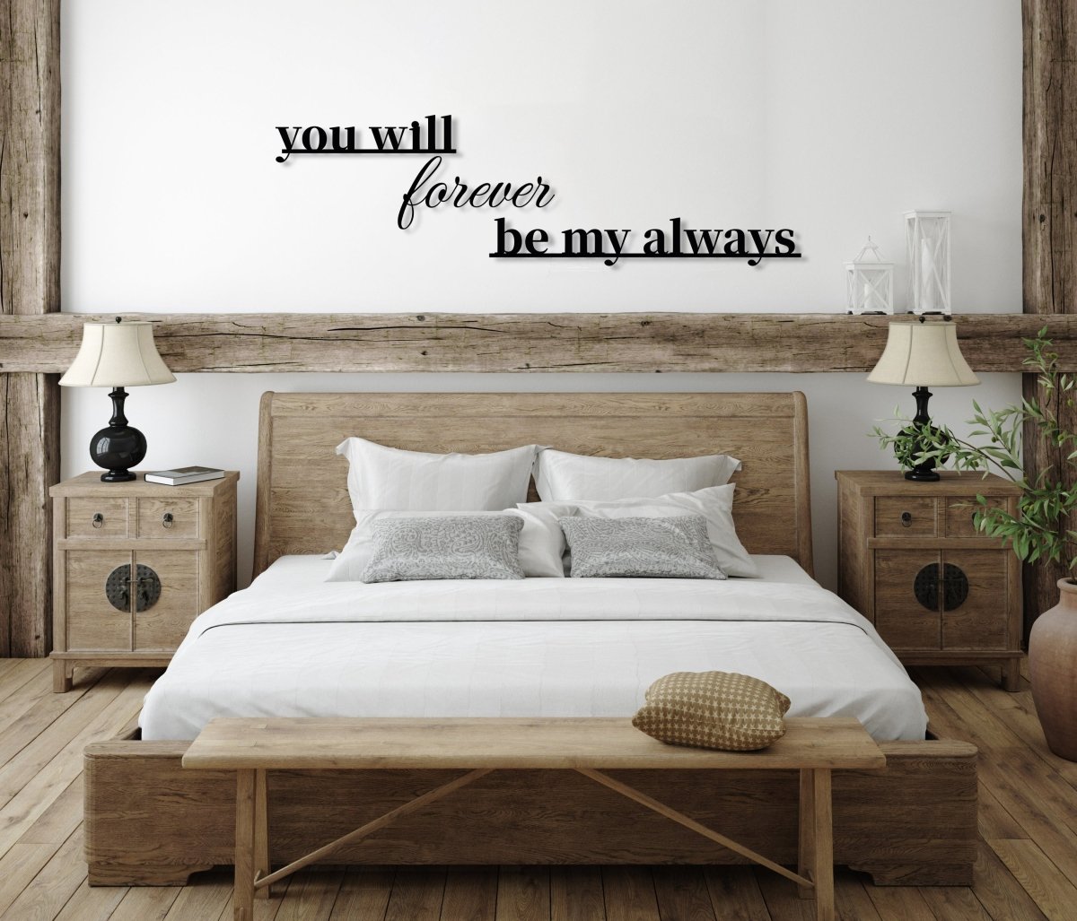 You Will Forever Be My Always Sign - BrossHome Metal Wall Art