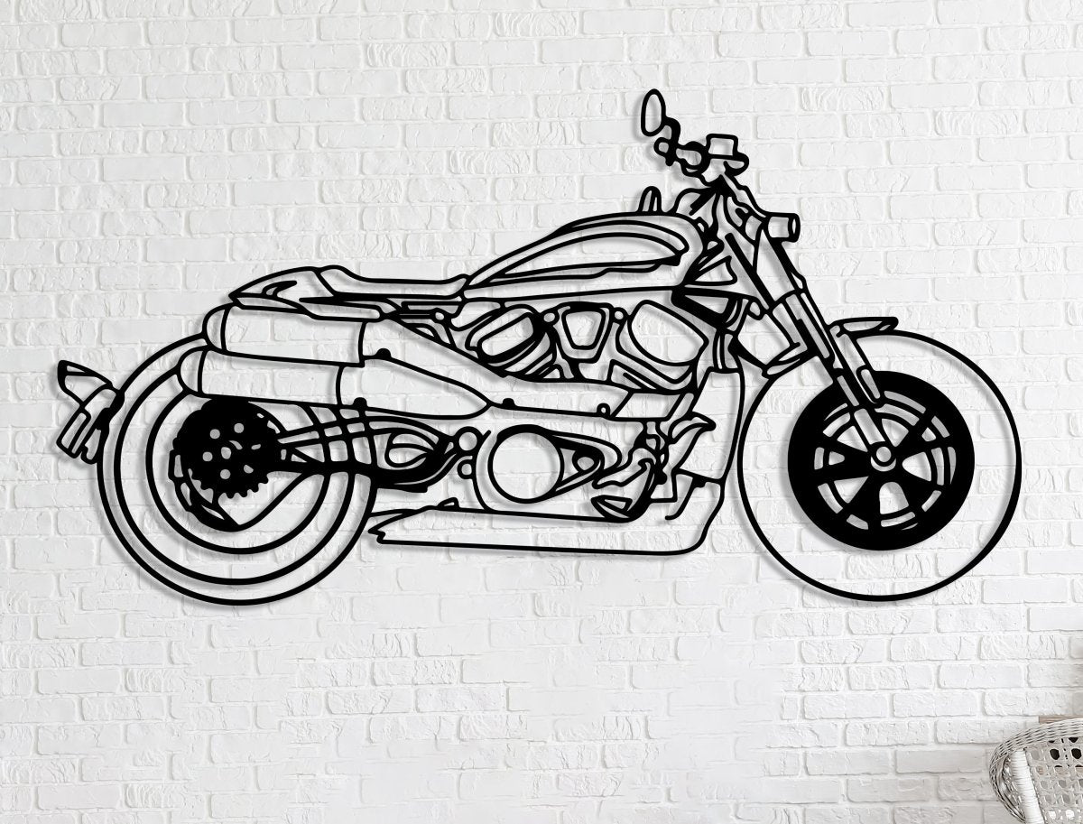 Your Custom Motorcycle Metal Silhouette Wall Art - BrossHome Metal Wall Art