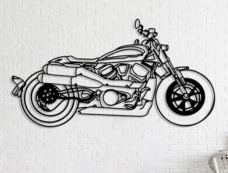 Your Custom Motorcycle Metal Silhouette Wall Art - BrossHome Metal Wall Art