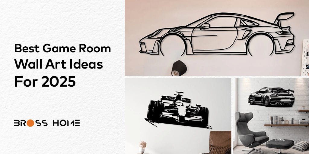Best Game Room Wall Art Ideas for 2025 - BrossHome Metal Wall Art