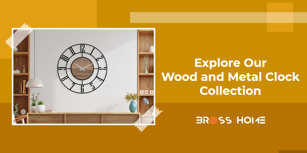 Timeless Elegance: Explore Our Wood and Metal Clock Collection