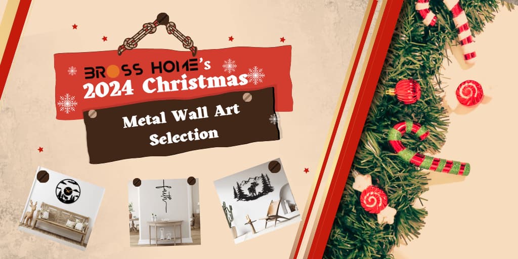 BrossHome’s 2024 Christmas Metal Wall Art Selection - BrossHome Metal Wall Art