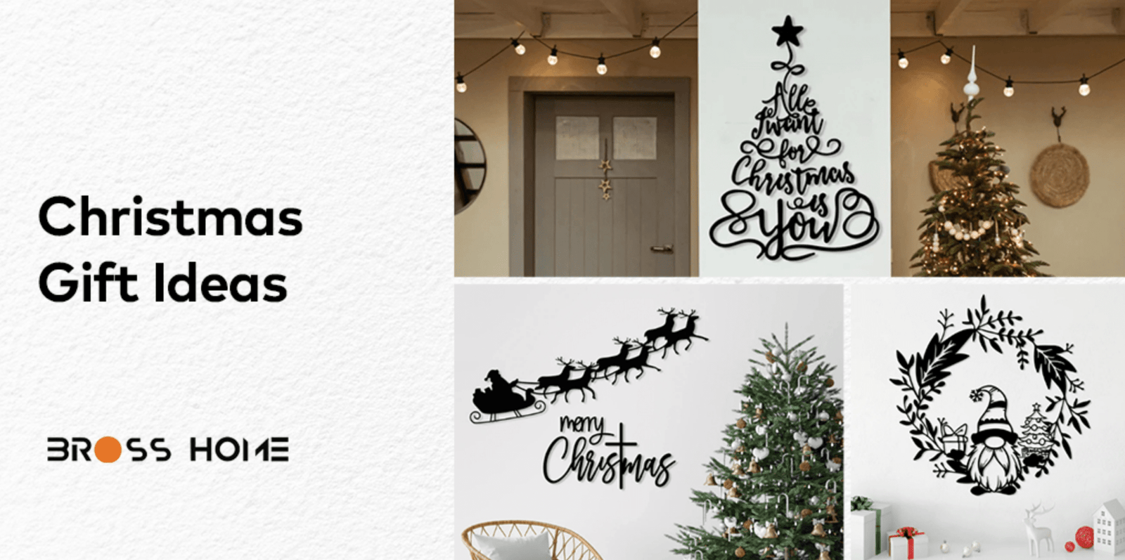 Christmas Gift Ideas - BrossHome Metal Wall Art