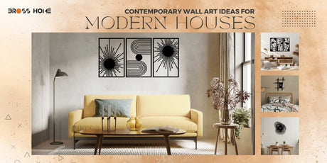 Contemporary Wall Art Ideas for Modern Houses - BrossHome Metal Wall Art