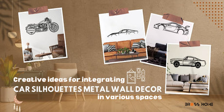 Creative Ideas for Integrating Car Silhouettes in Various Spaces - BrossHome Metal Wall Art