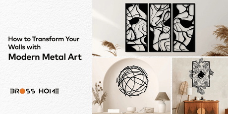 How to Transform Your Walls with Modern Metal Art - BrossHome Metal Wall Art