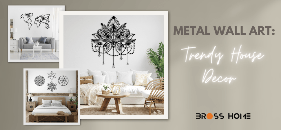 Metal Wall Art: Trendy House Décor - BrossHome Metal Wall Art