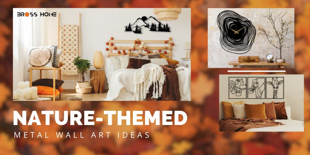Nature-Themed Metal Wall Art Ideas - BrossHome Metal Wall Art