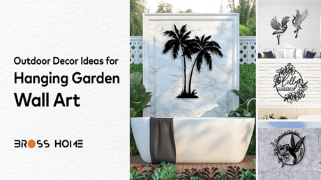 Outdoor Decor Ideas for Hanging Garden Wall Art - BrossHome Metal Wall Art