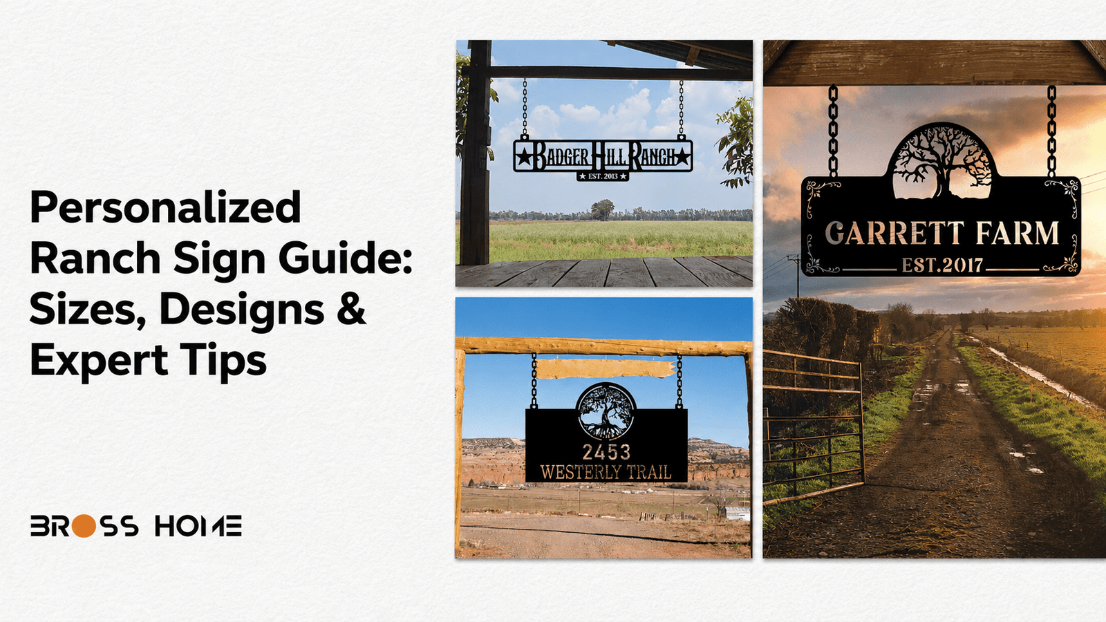 Personalized Ranch Sign Guide: Sizes, Designs & Expert Tips - BrossHome Metal Wall Art