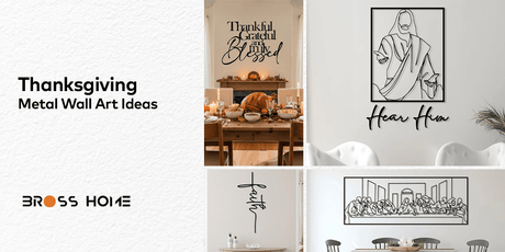 Thanksgiving Metal Wall Art Ideas - BrossHome Metal Wall Art