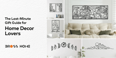 The Last-Minute Gift Guide for Home Decor Lovers - BrossHome Metal Wall Art
