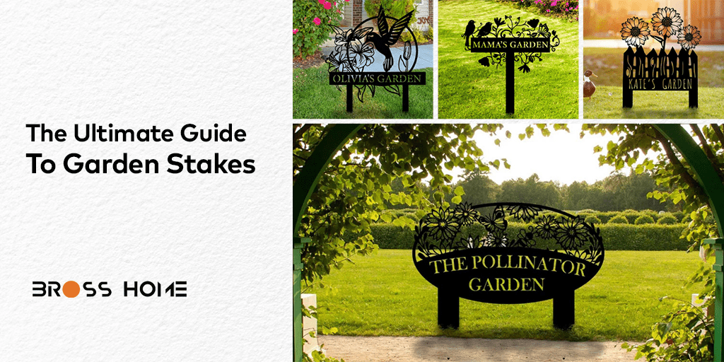 The Ultimate Guide to Garden Stakes - BrossHome Metal Wall Art