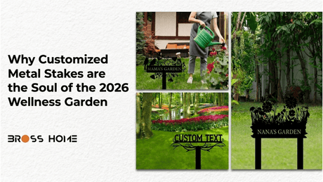 Why Customized Metal Stakes are the Soul of the 2026 Wellness Garden - BrossHome Metal Wall Art
