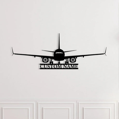 Airplane Metal Wall Art - BrossHome Metal Wall Art