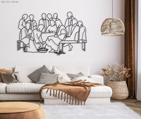 Christian Wall Art for Living Room - BrossHome Metal Wall Art