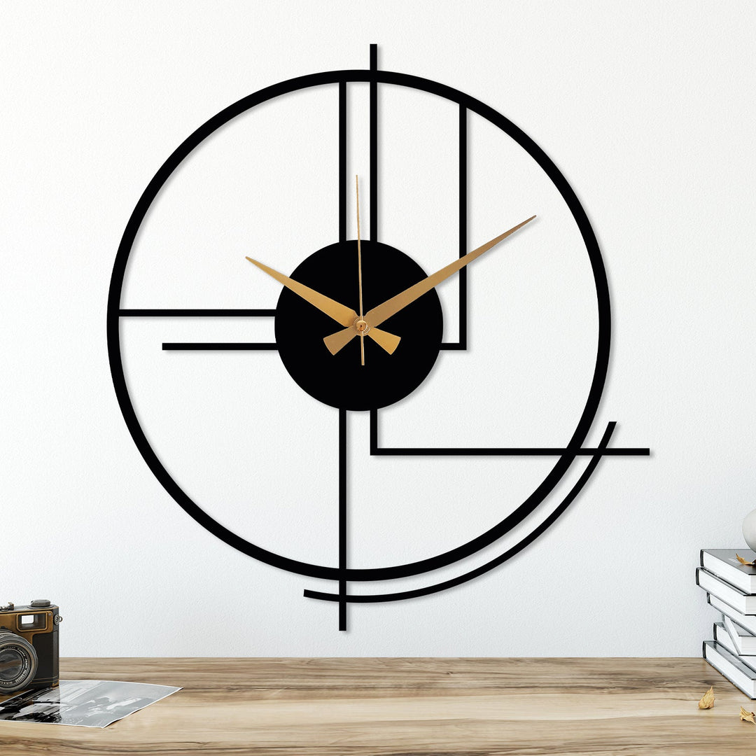 Black Metal Clock