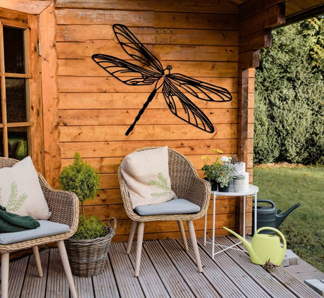 Dragonfly Wall Art Outdoor - BrossHome Metal Wall Art