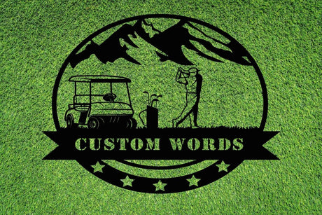 Golf Wall Art for Office - BrossHome Metal Wall Art