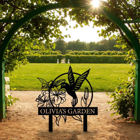 Metal Garden Sign - Stake - BrossHome Metal Wall Art