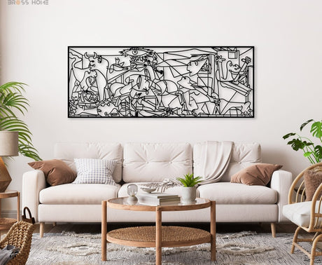 Metal Wall Art for Living Room - BrossHome Metal Wall Art
