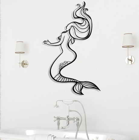 Modern Bathroom Wall Art - BrossHome Metal Wall Art