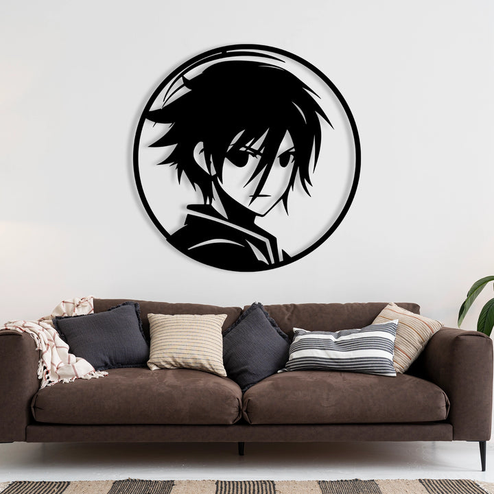 Unique anime character metal wall hanging, perfect for collectors