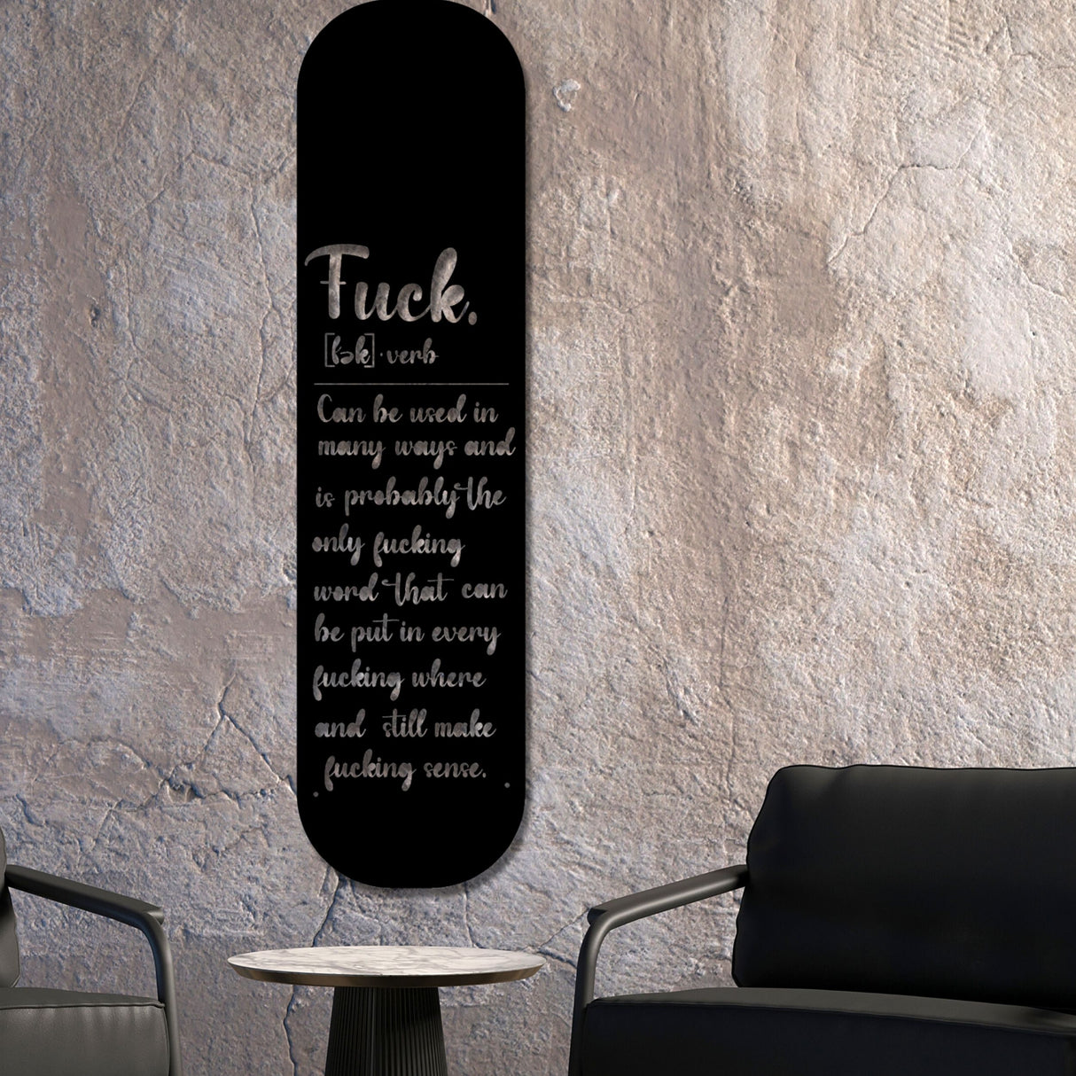 Slang Dictionary Quote Metal Wall Decor