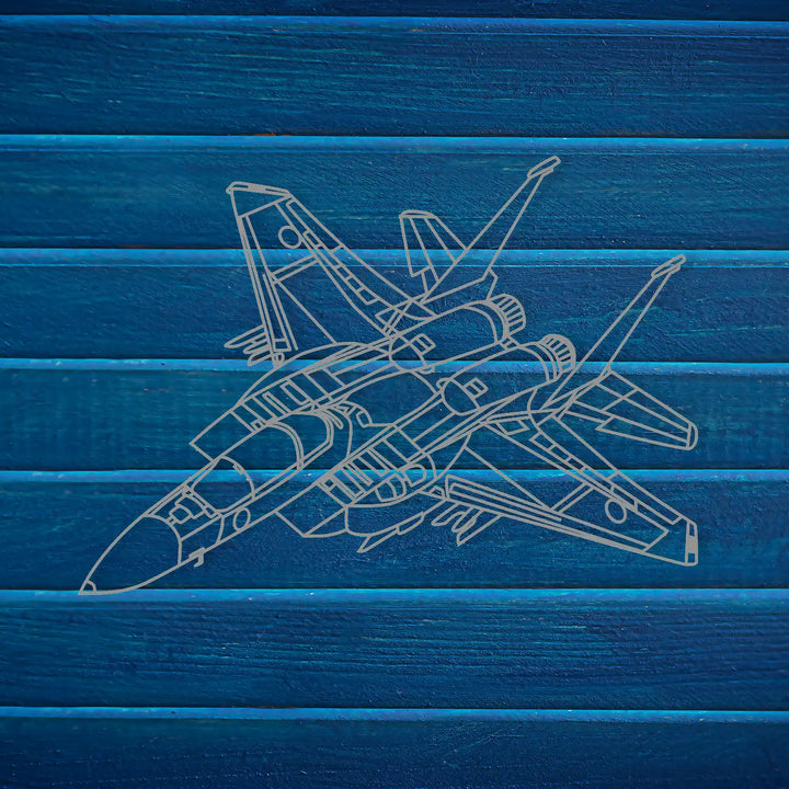 Wireframe aircraft silhouette creating a sense of motion and power.