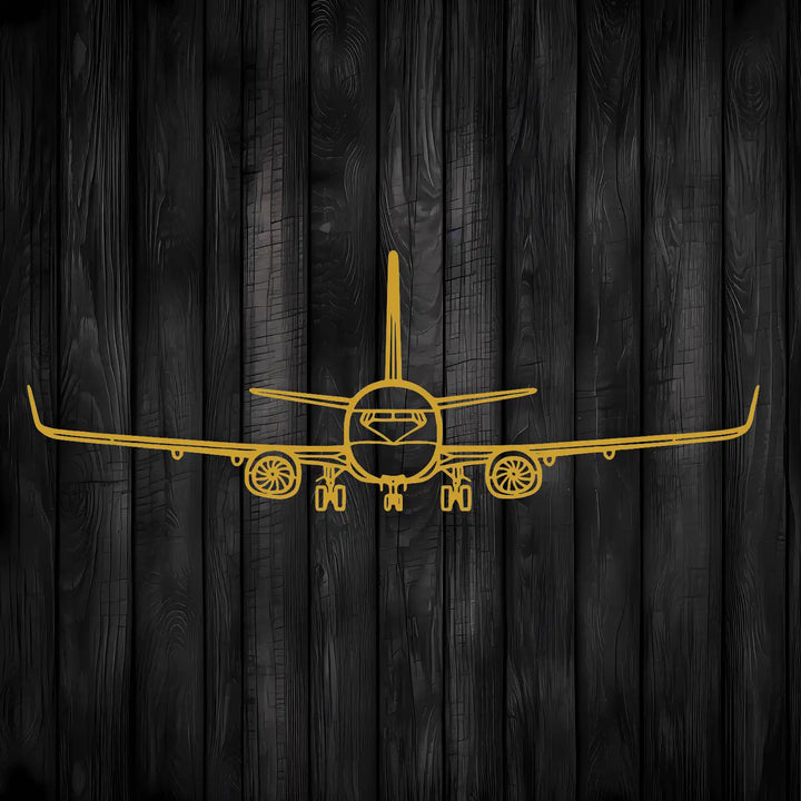 Minimalist Boeing airplane artwork creating a sleek and bold wall statement.