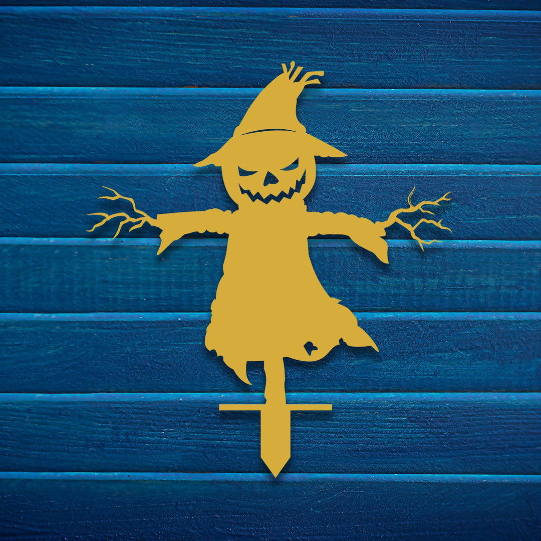 Scarecrom Metal Garden Sign