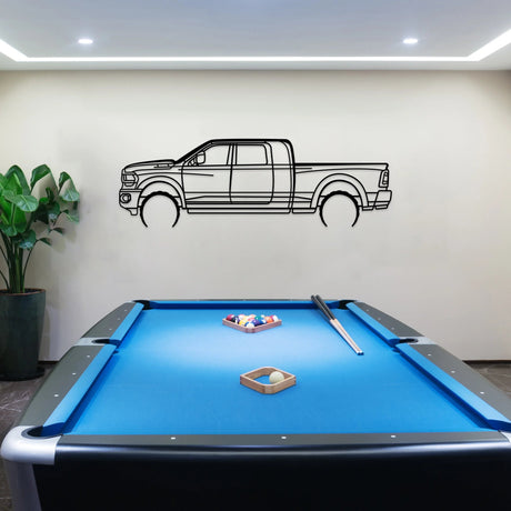 2500 Megacab Silhouette Wall Art - BrossHome Metal Wall Art