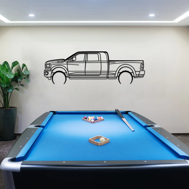 2500 Megacab Silhouette Wall Art - BrossHome Metal Wall Art
