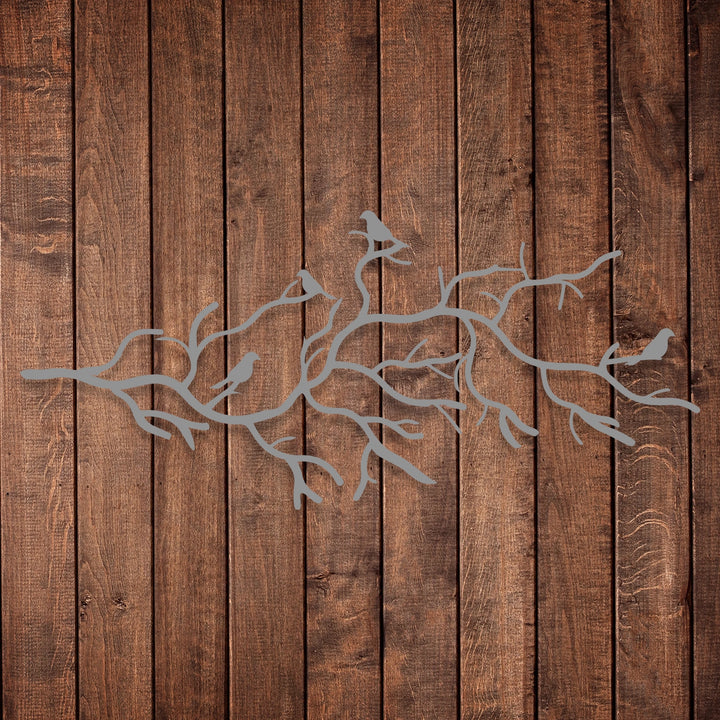 Branch Harmony Metal Wall Coat Rack - 8 