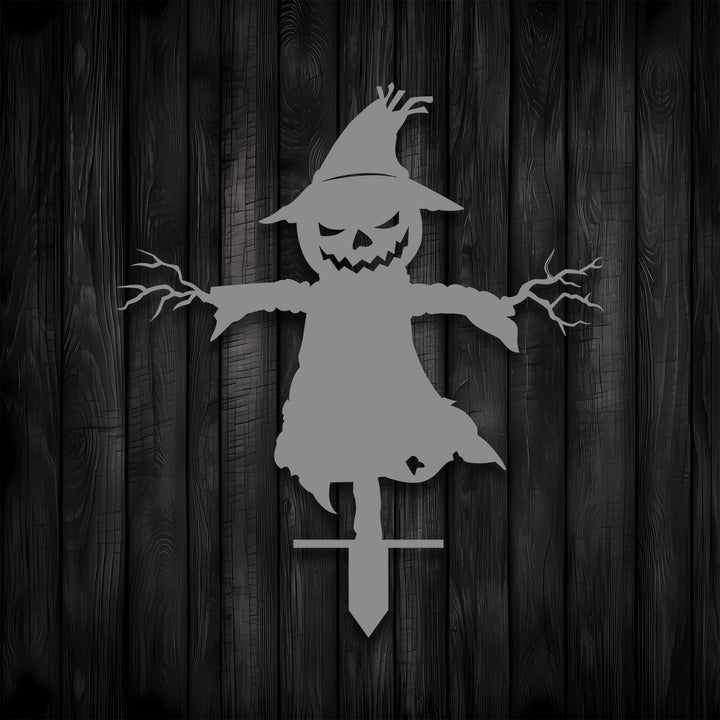 Scarecrom Metal Garden Sign