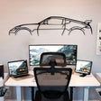 370z Metal Car Silhouette Wall Art - BrossHome Metal Wall Art