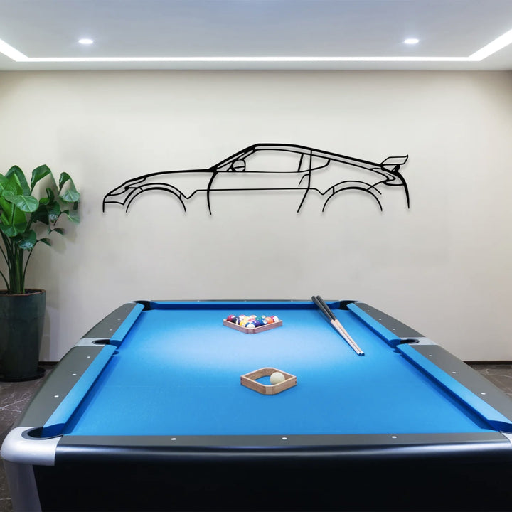 370z Metal Car Silhouette Wall Art - BrossHome Metal Wall Art