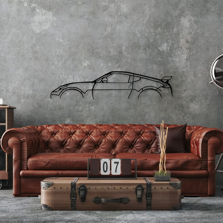 370z Metal Car Silhouette Wall Art - BrossHome Metal Wall Art